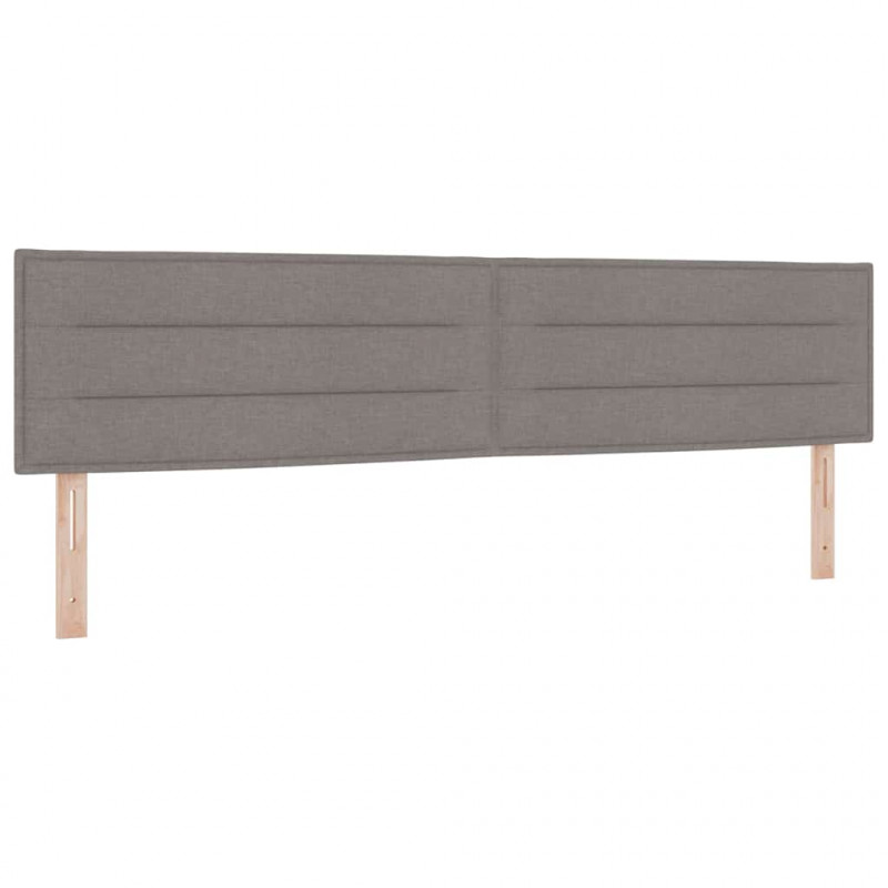 Łóżko sprężynowe z materacem Ciemnoszary 200 x 200 cm tkanina