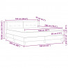 Łóżko sprężynowe z materacem Jasnoszary 200 x 160 cm tkanina