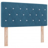 Łóżko sprężynowe Ciemnoniebieski 200 x 100 cm Aksamit