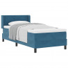 Łóżko sprężynowe Ciemnoniebieski 190 x 90 cm Aksamit