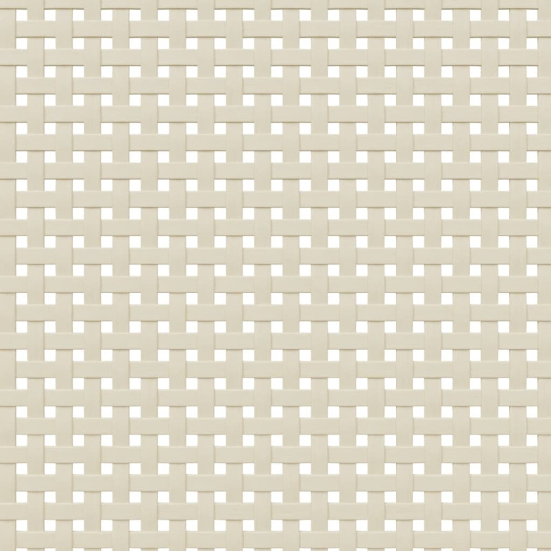 Szafa SENJA, imitacja rattanu, biała, 90x55x175 cm, sosnowa