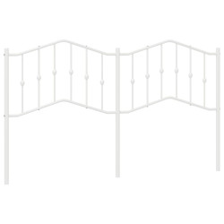 Metalowe wezgłowie, białe, 160 cm