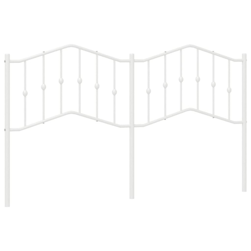 Metalowe wezgłowie, białe, 160 cm