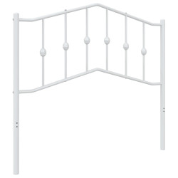 Metalowe wezgłowie, białe, 100 cm