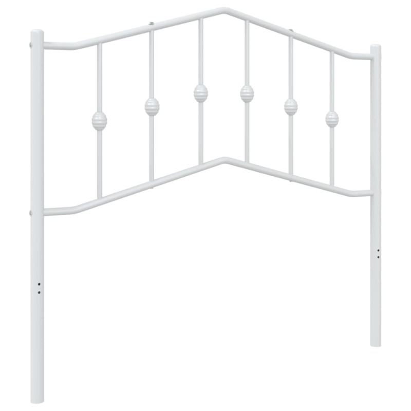 Metalowe wezgłowie, białe, 100 cm