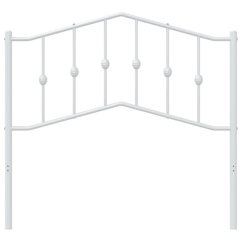 Metalowe wezgłowie, białe, 100 cm