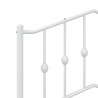 Metalowe wezgłowie, białe, 100 cm