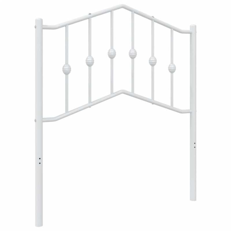 Metalowe wezgłowie, białe, 80 cm