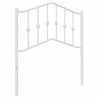 Metalowe wezgłowie, białe, 80 cm
