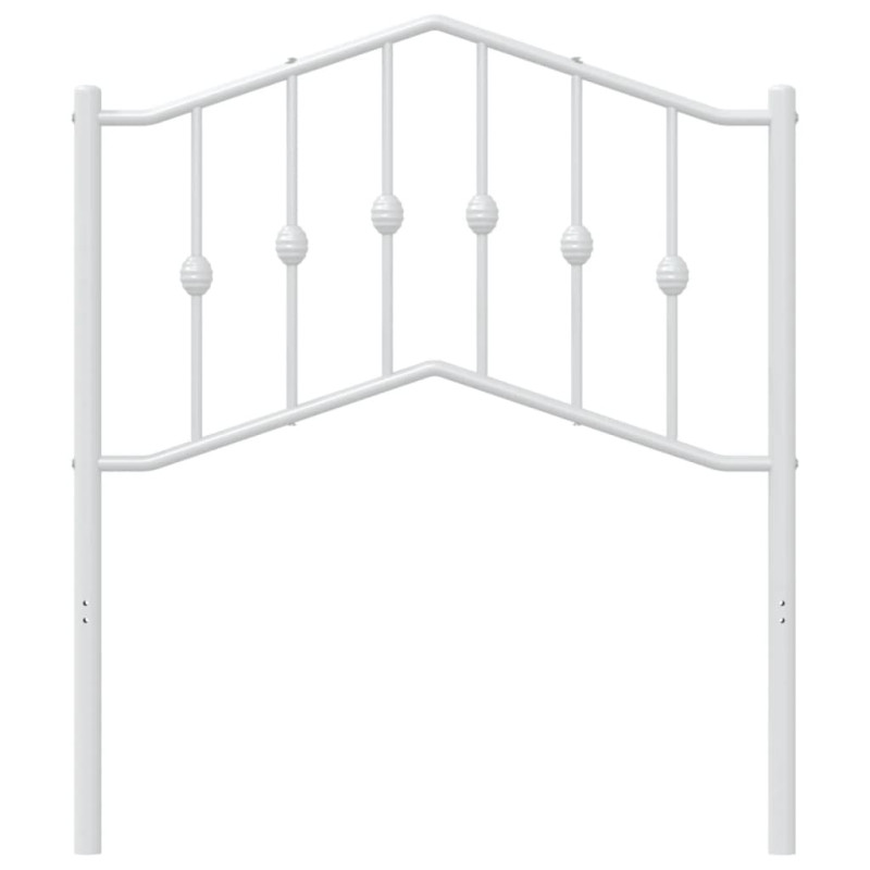 Metalowe wezgłowie, białe, 80 cm