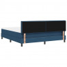 Łóżko sprężynowe z materacem Niebieski 180 x 200 cm tkanina
