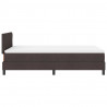 Łóżko sprężynowe z materacem Ciemny brąz 120 x 200 cm tkanina
