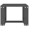 Stolik ogrodowy, szary, 40x38x28,5 cm, lite drewno sosnowe