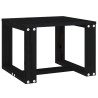 Stolik ogrodowy, czarny, 40x38x28,5 cm, lite drewno sosnowe