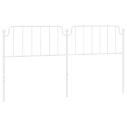 Metalowe wezgłowie, białe, 200 cm