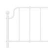 Metalowe wezgłowie, białe, 200 cm