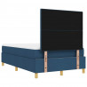 Łóżko sprężynowe z materacem Niebieski 120 x 190 cm tkanina