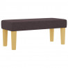 Łóżko sprężynowe z materacem ciemnobrązowy 100 x 200 cm tkanina
