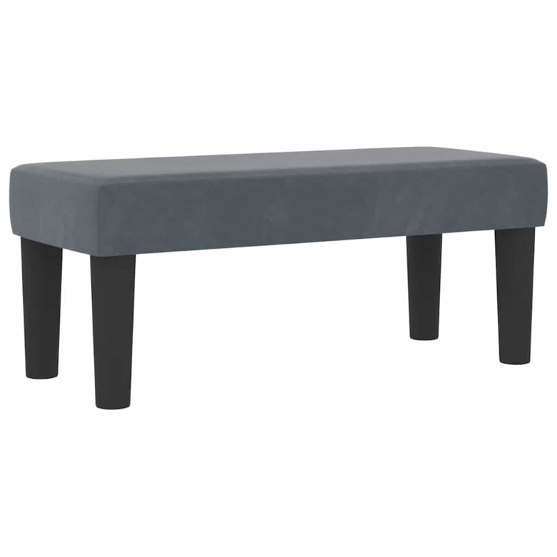 Łóżko sprężynowe z materacem ciemno szary 80 x 200 cm Aksamit