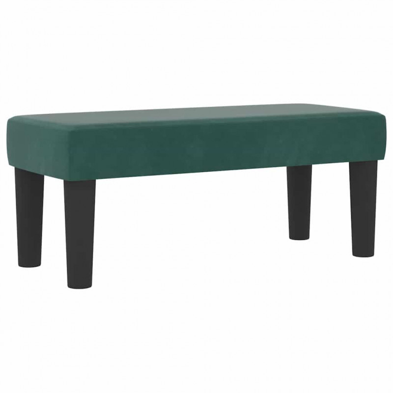 Łóżko sprężynowe z materacem Ciemnozielony 90 x 200 cm Aksamit