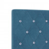 Łóżko sprężynowe Ciemnoniebieski 100 x 200 cm Aksamit