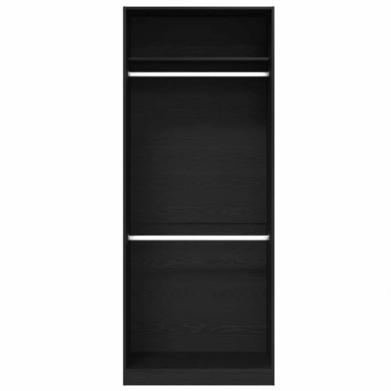 Garderoba Czarny Dąb 80 x 50 x 200 cm Materiał drewnopochodny