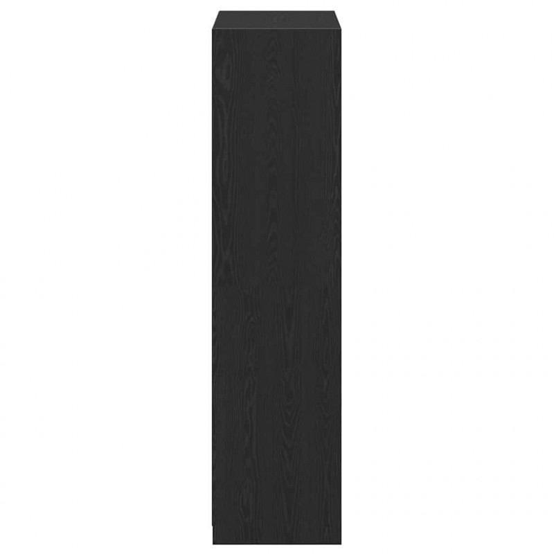 Garderoba Czarny Dąb 80 x 50 x 200 cm Materiał drewnopochodny