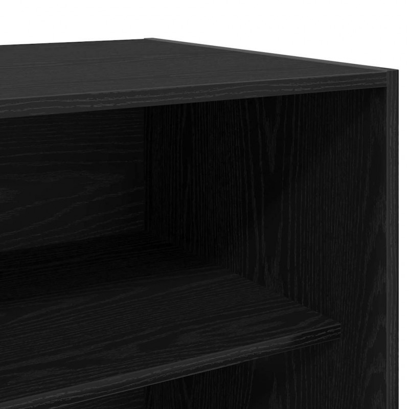 Garderoba Czarny Dąb 80 x 50 x 200 cm Materiał drewnopochodny