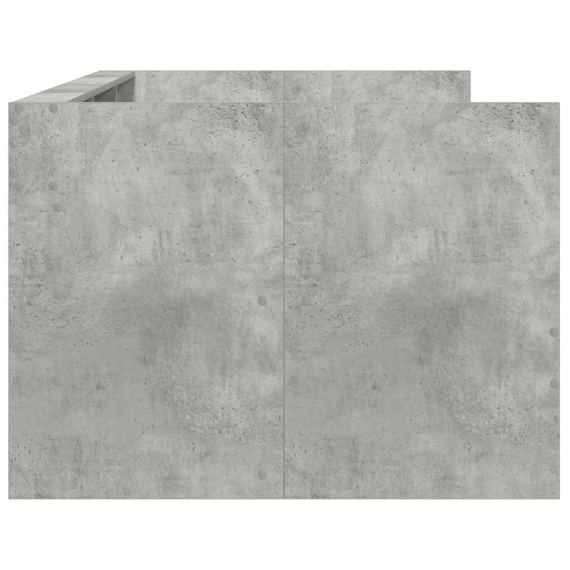 Łóżko dzienne Szary 90 x 200 cm Materiał drewnopochodny