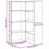 Garderoba 2 pcs Czarny Dąb 85 x 85 x 140 cm