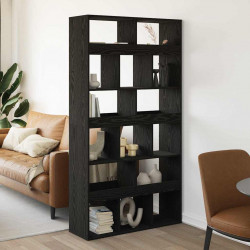 Szafka na książki 2 pcs Czarny Dąb 100 x 33 x 93.75 cm