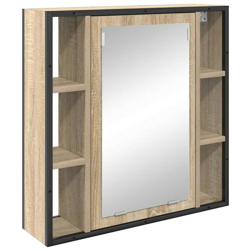 Zestaw mebli łazienkowych 2 pcs Brązowy Materiał drewnopochodny