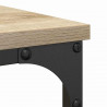 Zestaw mebli łazienkowych 2 pcs Brązowy Materiał drewnopochodny