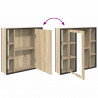 Zestaw mebli łazienkowych 2 pcs Brązowy Materiał drewnopochodny