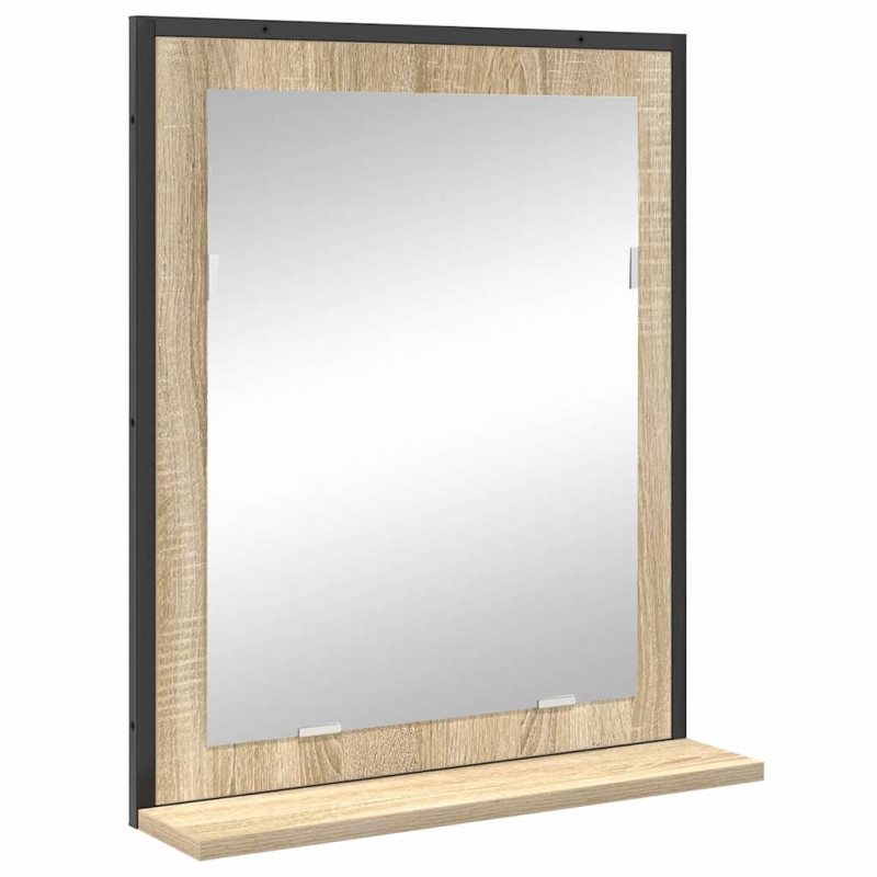 Zestaw mebli łazienkowych 3 pcs Brązowy Materiał drewnopochodny