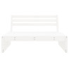 Sofa środkowa do ogrodu, biała, 120x80 cm, lite drewno sosnowe