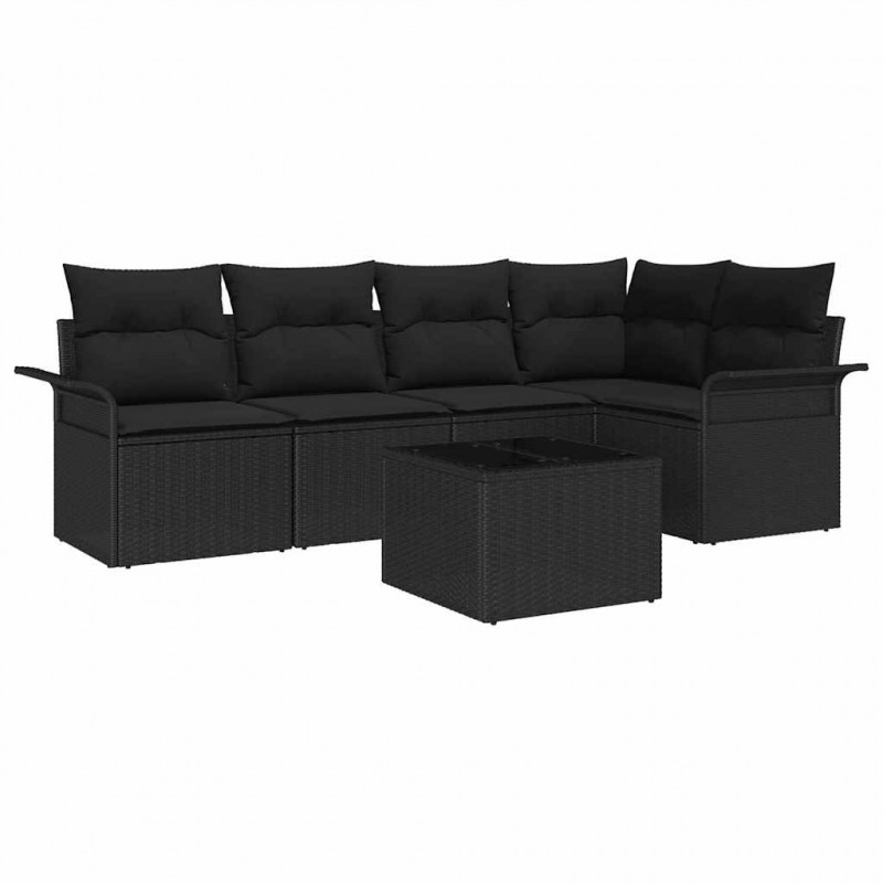 Zestaw Sof na Ogród z poduszką 6 pcs polirattan