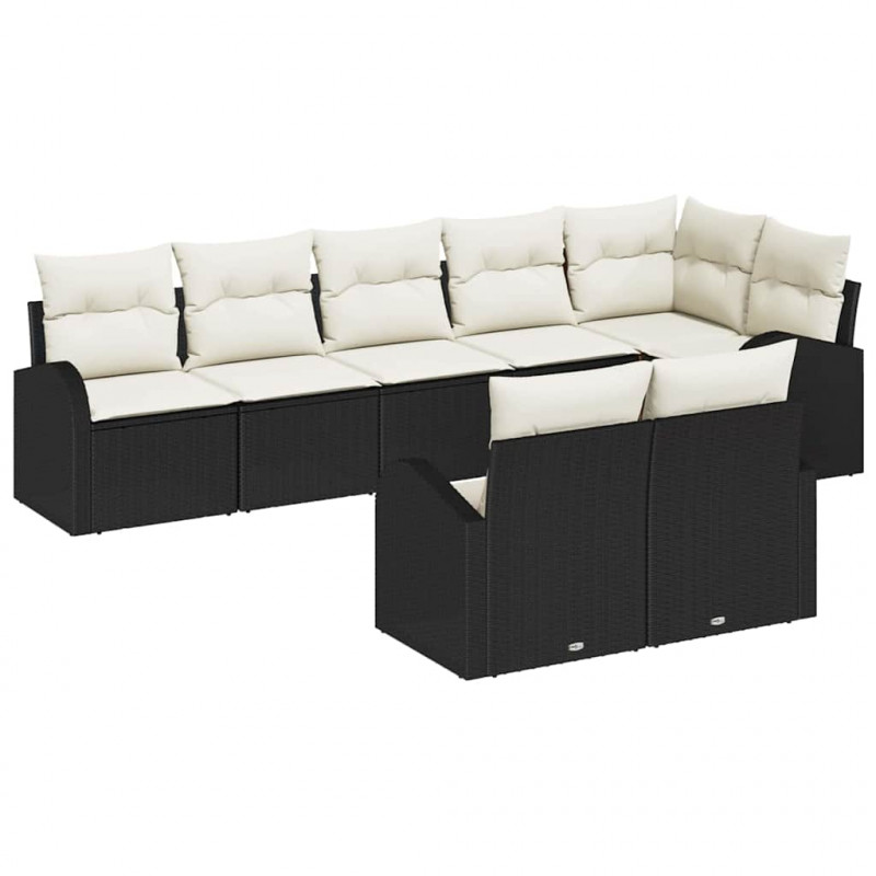 Zestaw Sof na Ogród 8 pcs polirattan