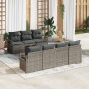 Zestaw Sof 8 pcs Szary polirattan