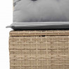 Zestaw Sof 8 pcs Beżowy i szary polirattan
