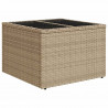 Zestaw Sof Beżowy i jasnoszary 55 x 55 x 37 cm polirattan