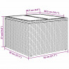 Zestaw Sof na Ogród 6 pcs Beżowy polirattan