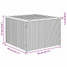 Zestaw Sof na Ogród z poduszką 7 pcs Szary polirattan
