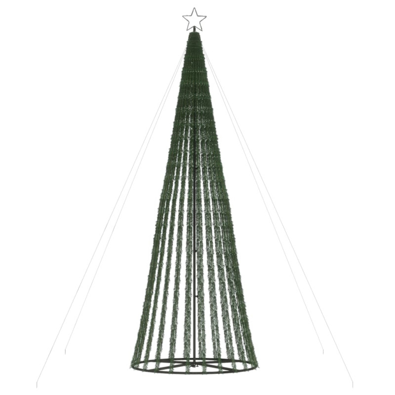 Stożkowa choinka z lampek, 688 ciepłych białych LED, 300 cm