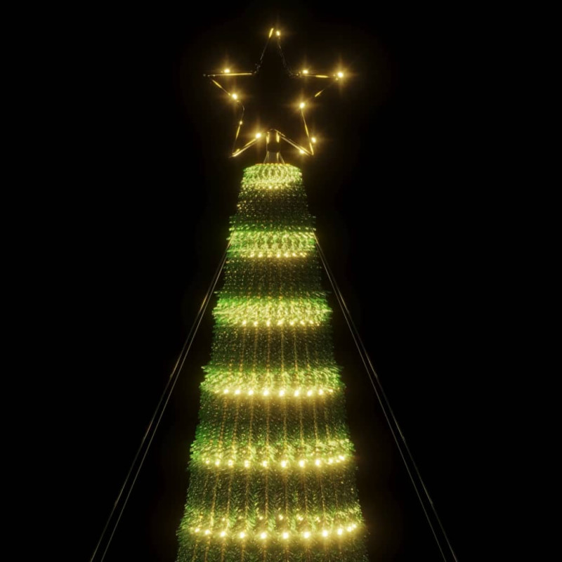 Stożkowa choinka z lampek, 688 ciepłych białych LED, 300 cm