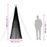 Stożkowa choinka z lampek, 688 ciepłych białych LED, 300 cm