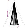 Stożkowa choinka z lampek, 688 ciepłych białych LED, 300 cm