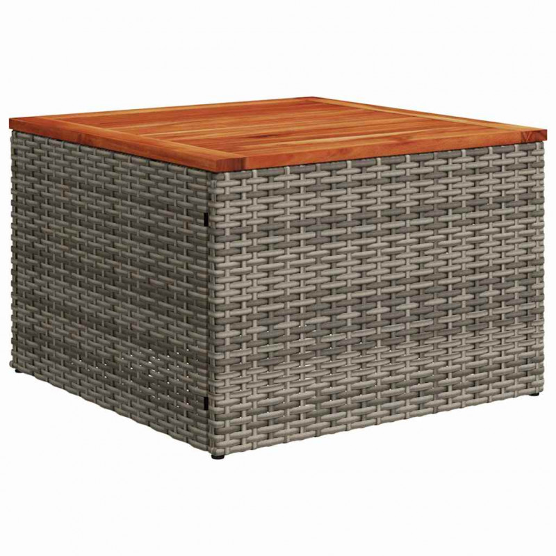 Zestaw Sof na Ogród z poduszką 5 pcs Szary Polirattan
