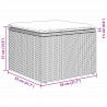 Zestaw Sof na Ogród z poduszką 9 pcs beżowo-jasnoszary