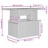Zestaw Sof na Ogród 9 pcs Czarny i kremowy polirattan